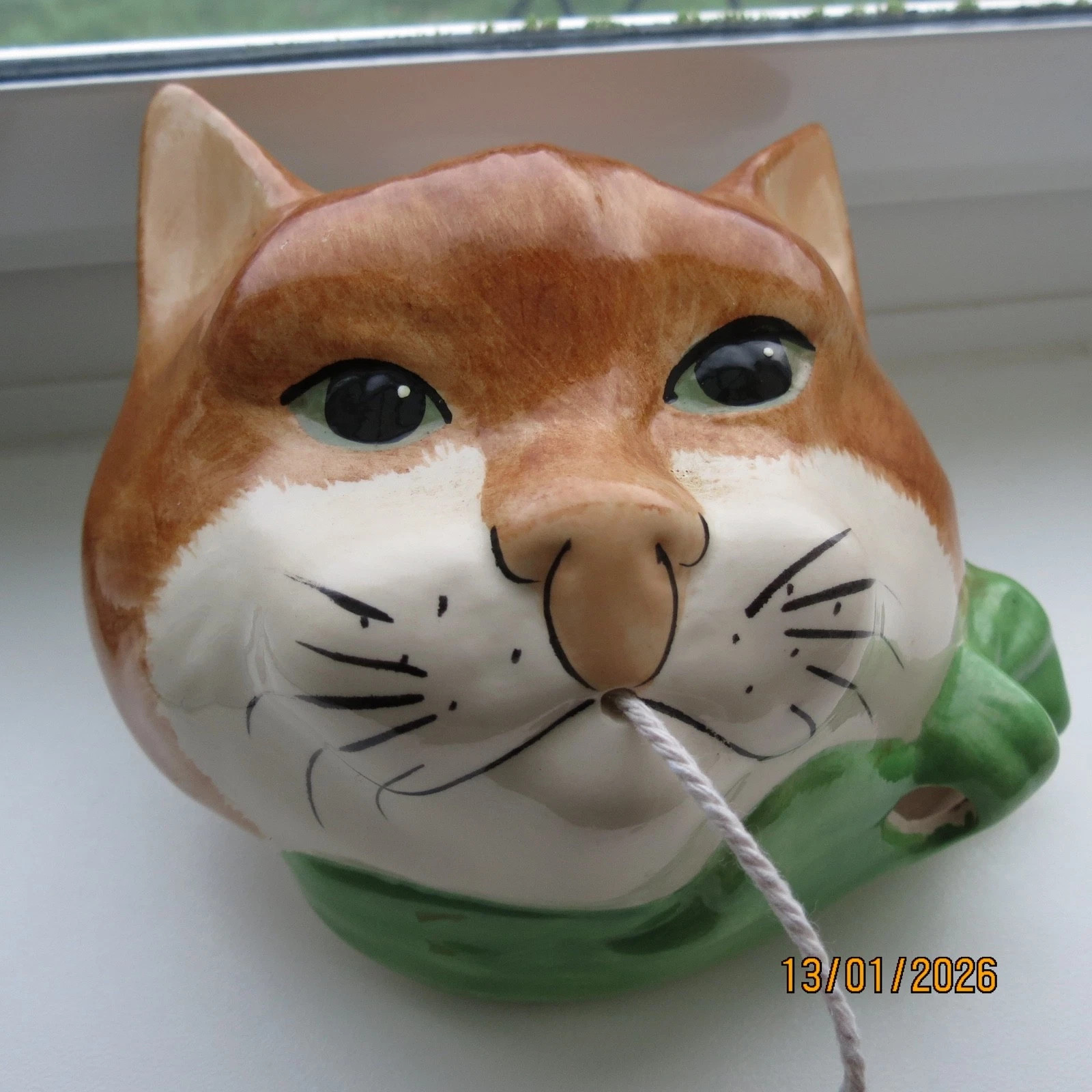 Vtg Philip Laureston England Babbacombe Pottery Cat Kitty String Scissor Holder | eBay US