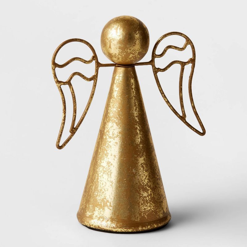 6.5&#34; Metal Angel Decorative Figurine Gold - Wondershop&#8482; | Target