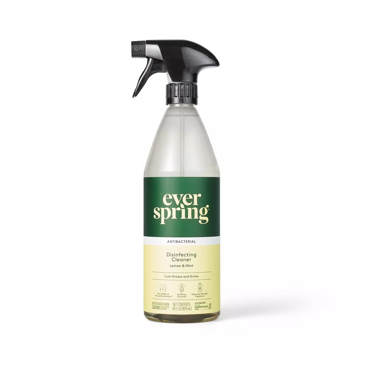 Lemon & Mint All Purpose Disinfecting Spray - 28 fl oz - Everspring™ | Target