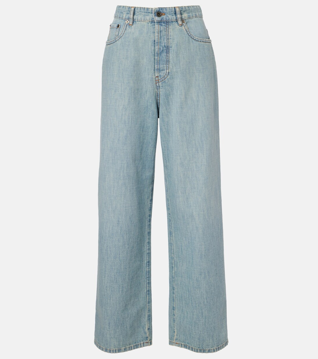 Chambray wide-leg jeans | Mytheresa (US/CA)
