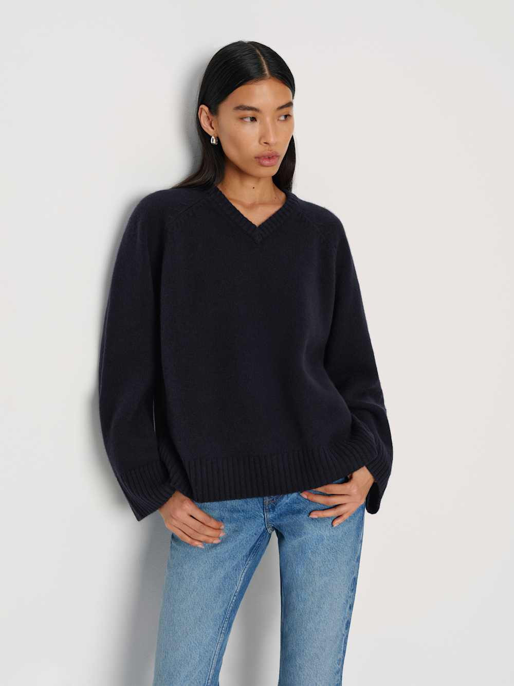 Beth Regenerative Wool V-neck | Reformation (Global)