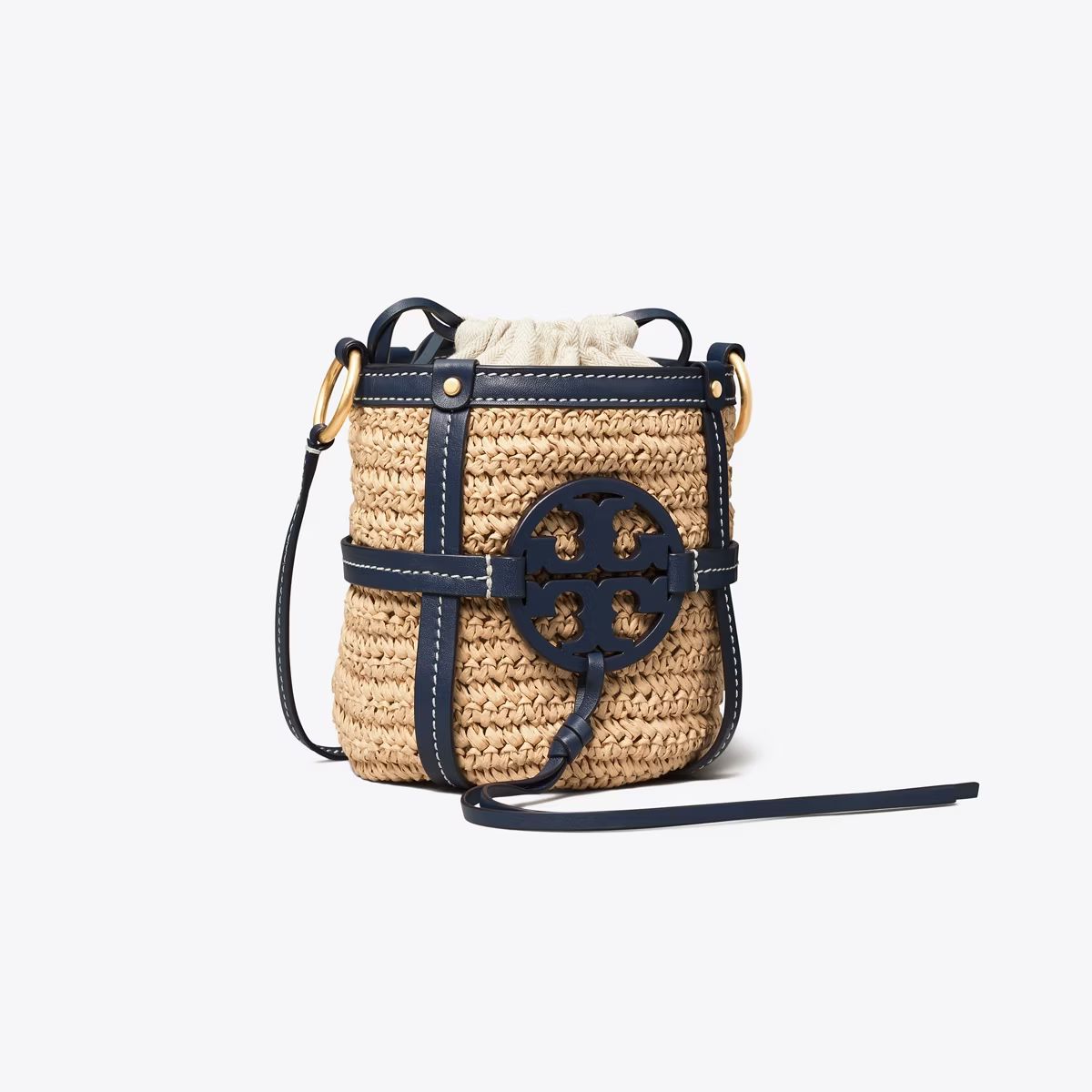 Miller Straw Mini Bucket Bag | Tory Burch (US)