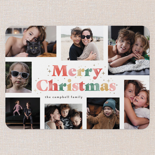 Textured Letters Holiday Card | Shutterfly