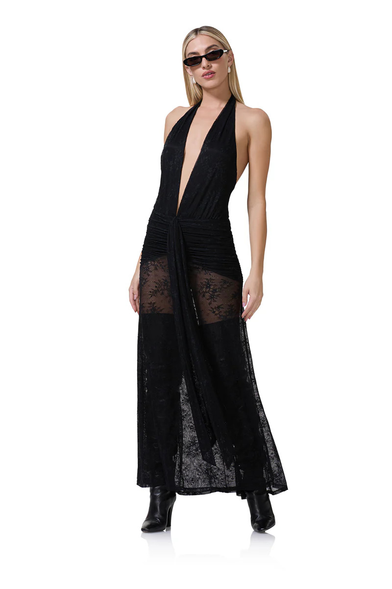 Heidi Lace Dress - Noir | ShopAFRM
