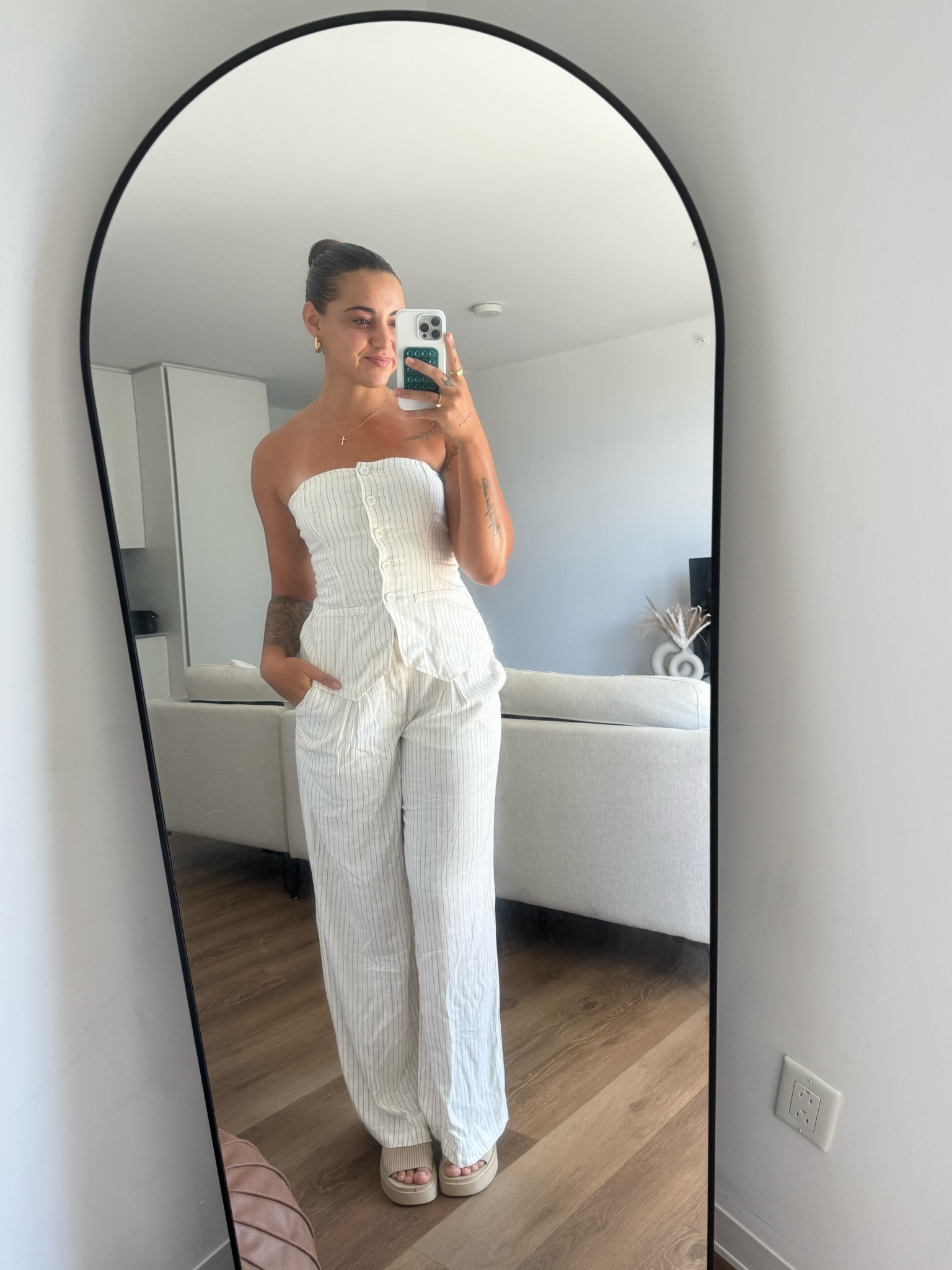 Size small in both pieces 

#LTKSeasonal #LTKStyleTip #LTKFindsUnder100