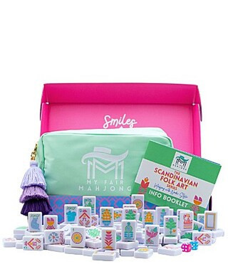 My Fair Mahjong The Scandinavian Folk Art Series Mahjong Tile Set - White | Dillard's