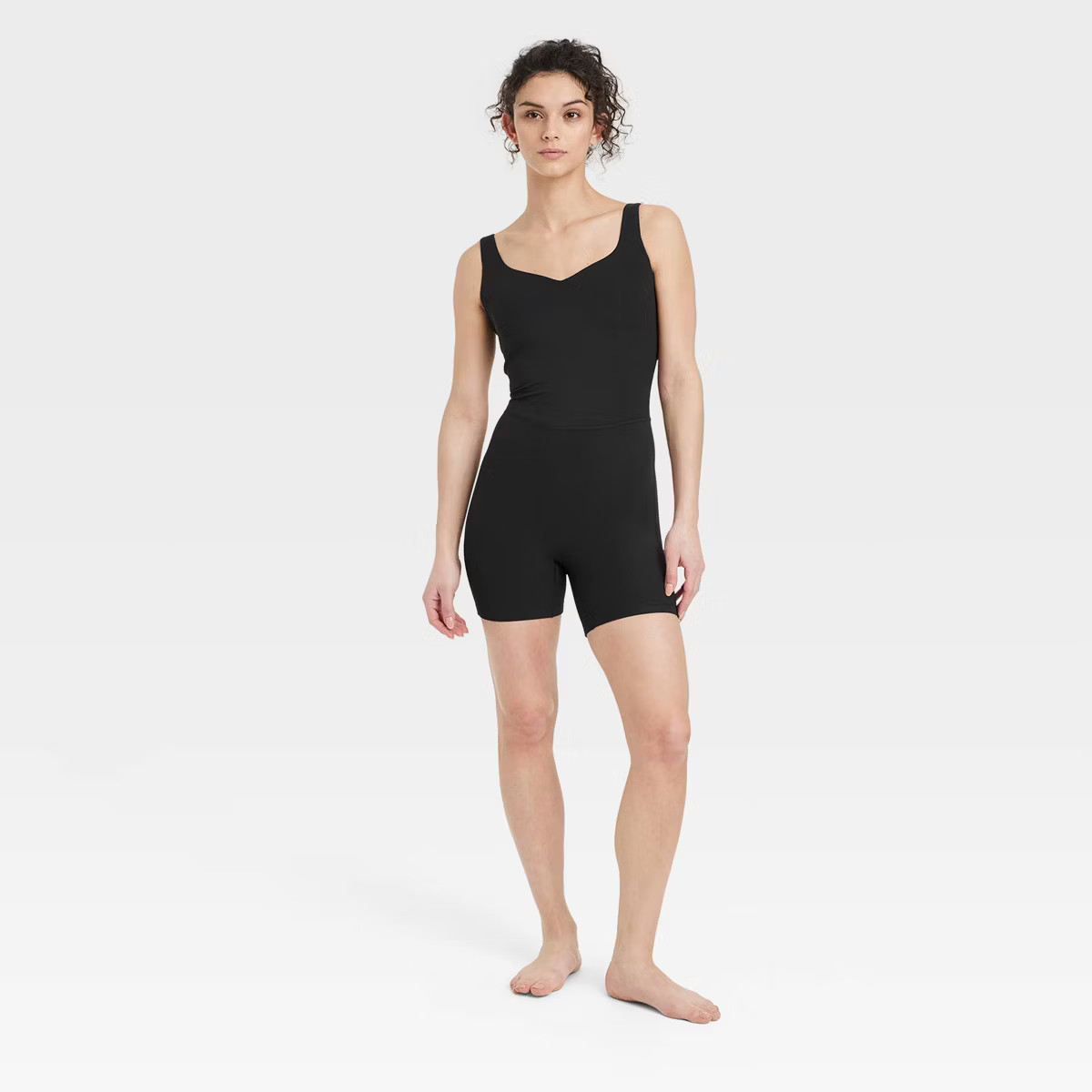Women's Brushed Sculpt Rib Short Active Bodysuit - All In Motion™ | Target