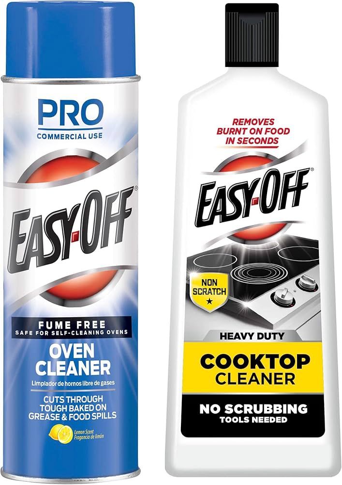 Easy Off Fume Free Oven Cleaner, Destroys Tough Burnt on Food and Grease, 24 Oz Heavy Duty Cookto... | Amazon (US)