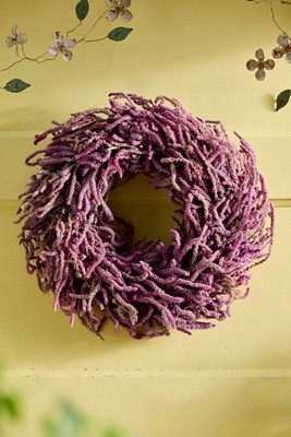 Pink Statice Dried Wreath | Anthropologie (US)