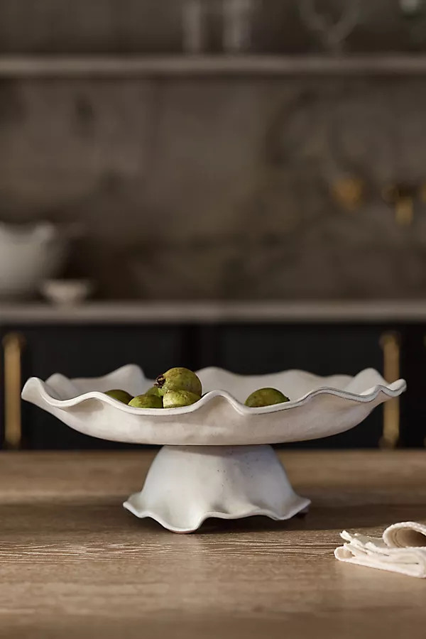 Wynn Portuguese Glazed Terracotta Cake Stand | Anthropologie (US)