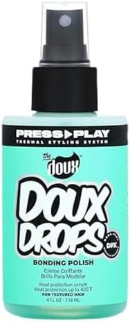The Doux DOUX DROPS Bonding Polish Spray – Anti-Humidity Hair Smoother & Heat Protectant for Cu... | Amazon (US)
