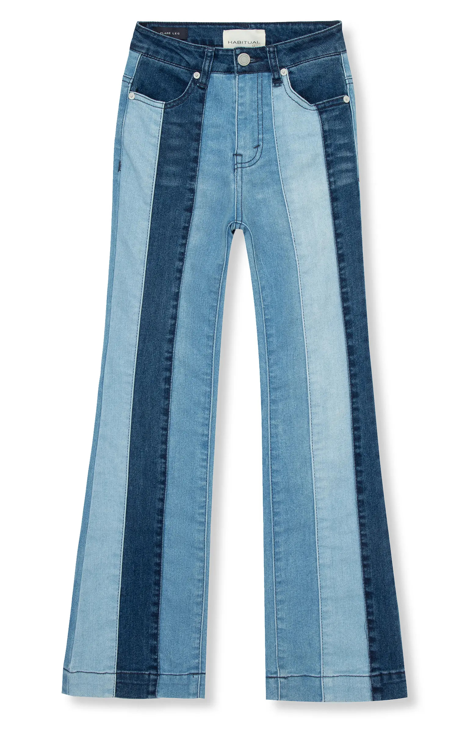 Habitual Kids Kids' Patchwork Panel Flare Jeans | Nordstrom | Nordstrom