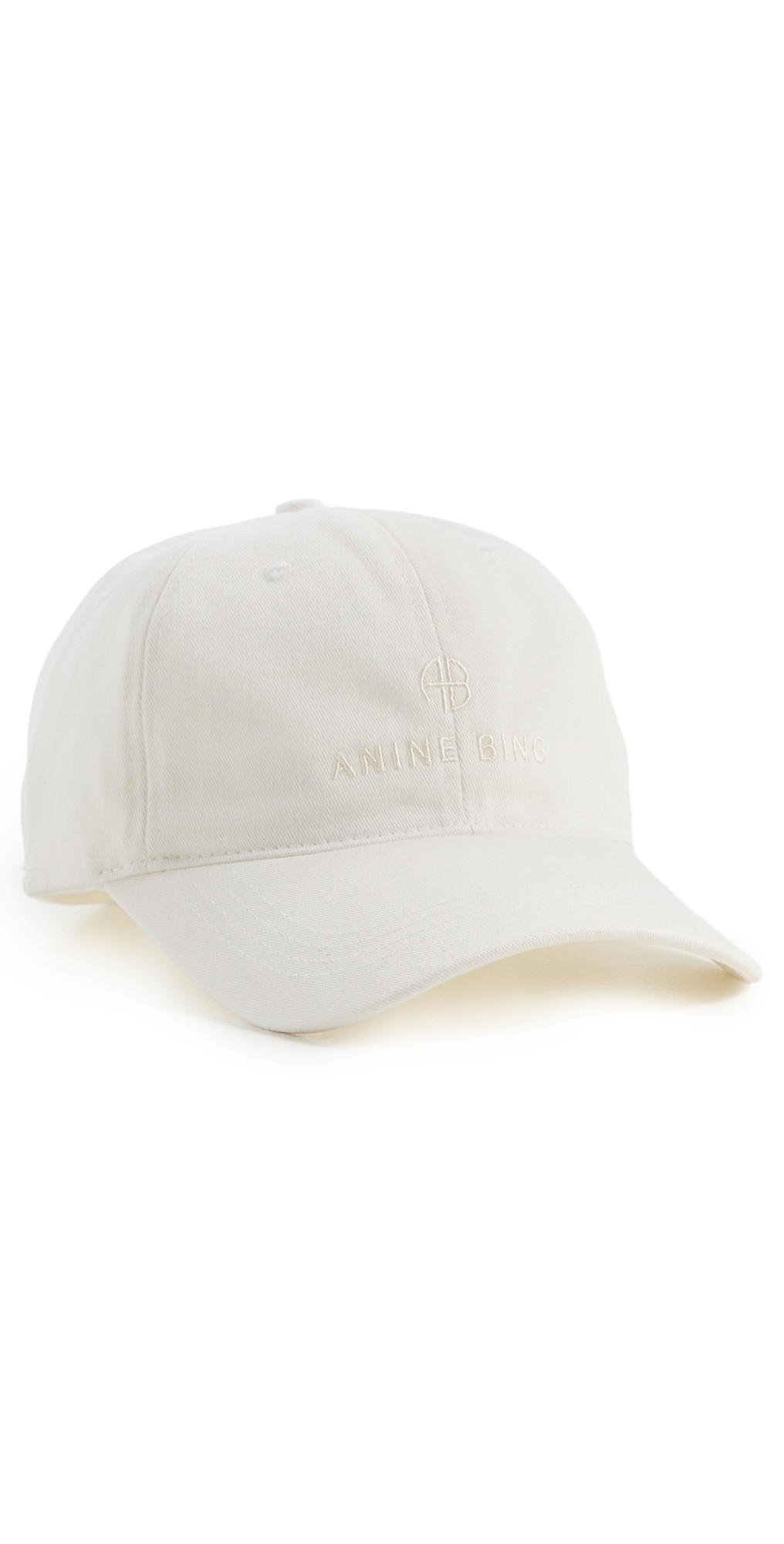 ANINE BING Jeremy Baseball Cap Ivory One Size | Shopbop