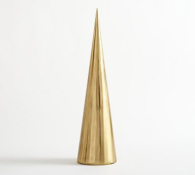 Brass Cone Decorative Tree | Pottery Barn (US)