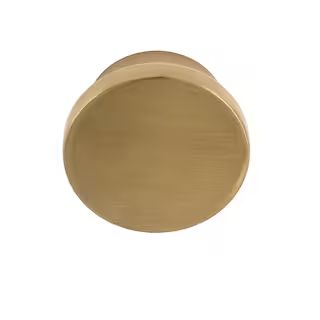 Sumner Street Home Hardware Oversized Ethan 1-5/8 in. Satin Brass Round Cabinet Knob RL062050 | The Home Depot