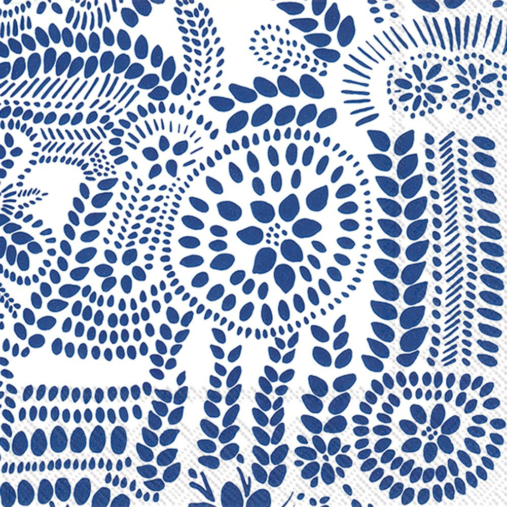 Boston International IHR Marimekko Lunch Paper Napkins, 6.5" x 6.5", Nasia White/Blue,L771094 | Amazon (US)