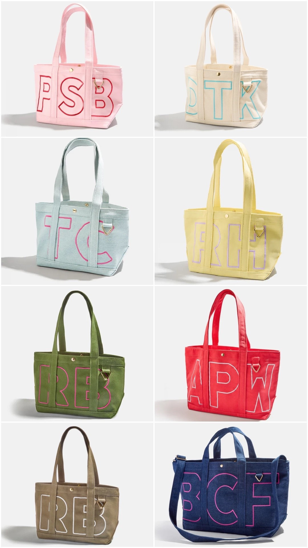 In 3 sizes, 8 colors, and lots of customization colors (with 2 or 3 initials), I grabbed a pink medium with red writing with KN! I can’t wait for this adorable canvas tote! 15% off in cart. 

#LTKFindsUnder100 #LTKSaleAlert #LTKOver40