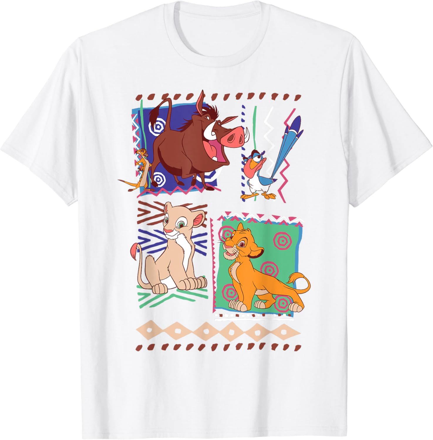 Disney Lion King Simba And Timon Graphic T-Shirt T-Shirt | Amazon (US)