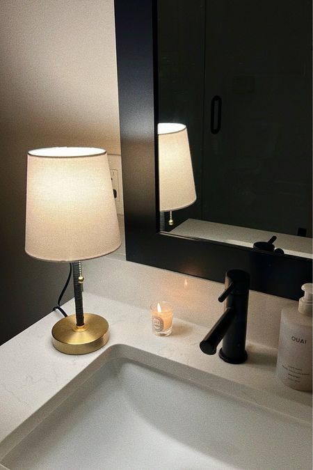 Mini lamp from target for the bathroom. Found for only $12😍

#LTKhome #LTKfindsunder50 #LTKfindsunder100
