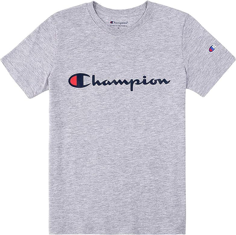 Champion Boys Short Sleeve Logo Tee Shirt | Amazon (US)