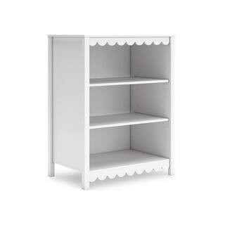 Signature DESIGN BY ASHLEY Hallityn 41.14 in. Tall White Wood 2-Shelf Standard Bookcase EB1810-23... | The Home Depot