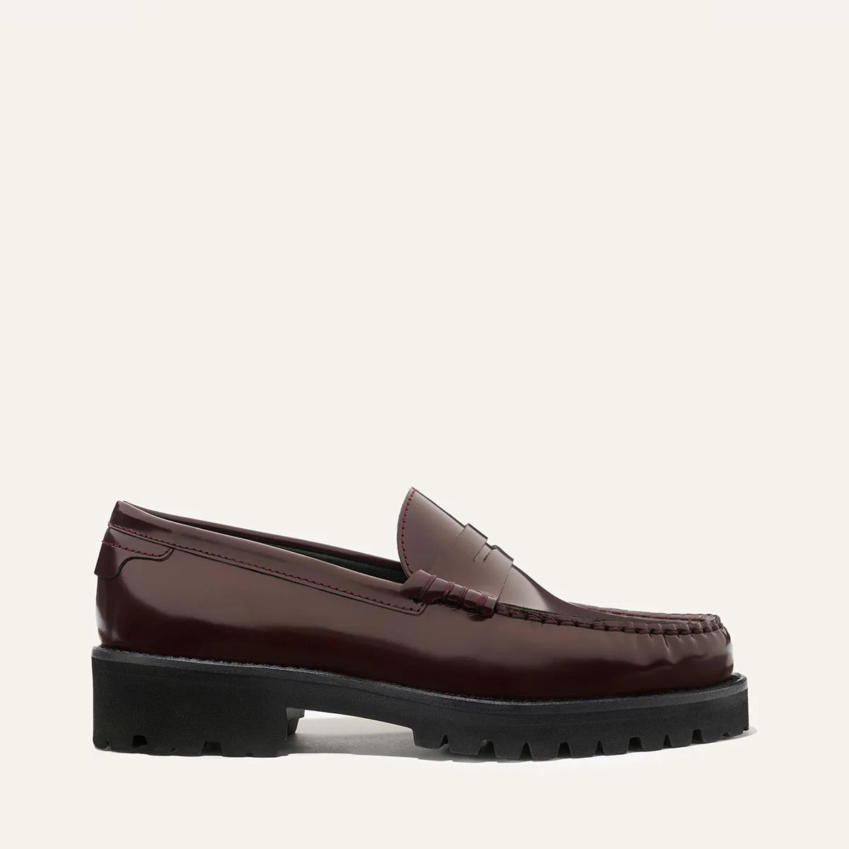 The Louisa Loafer - Burgundy Calf | Margaux