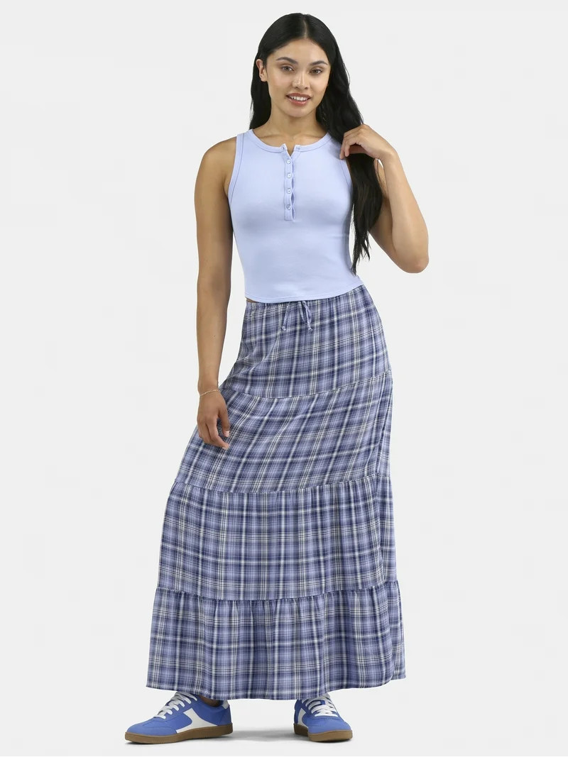 No Boundaries Seamless Henley Tank, Women's | Walmart (US)