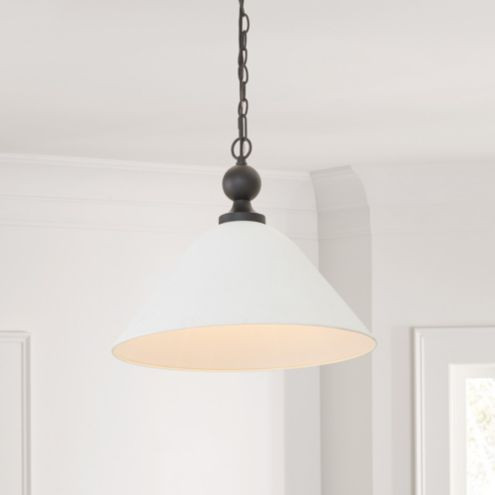 Elsa Plaster Pendant Light Fixture | Ballard Designs, Inc.