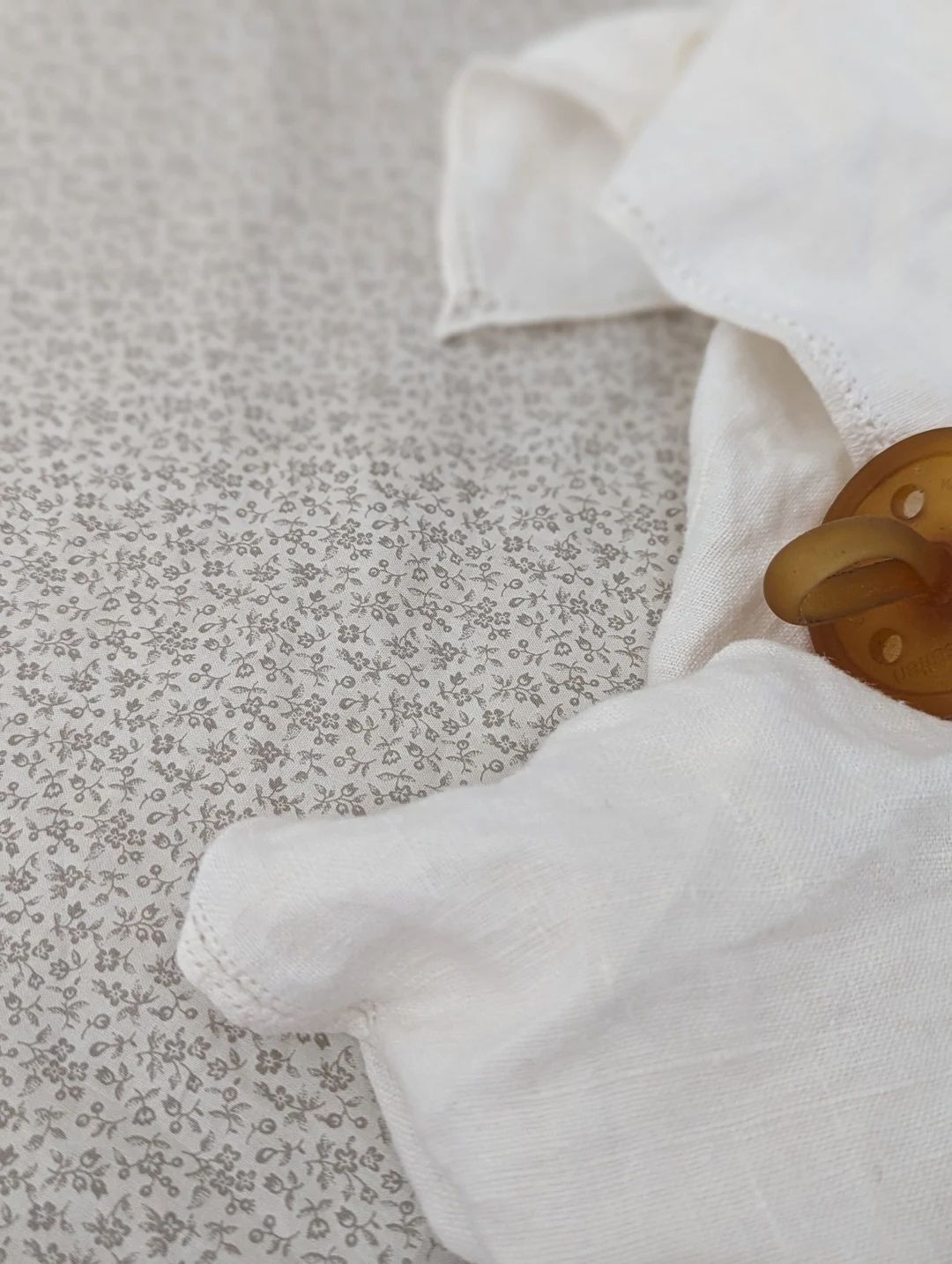 petite floral cotton mini Bedding -READY SHIP Fitted Crib Sheet Sand tan beige Mini Crib Sheets .... | Etsy (US)