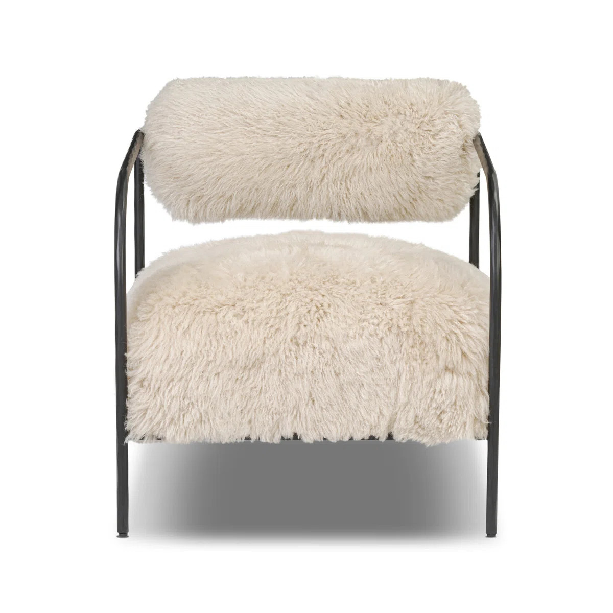 Fenn Chair-Champagne Mongolian Fur | Perigold