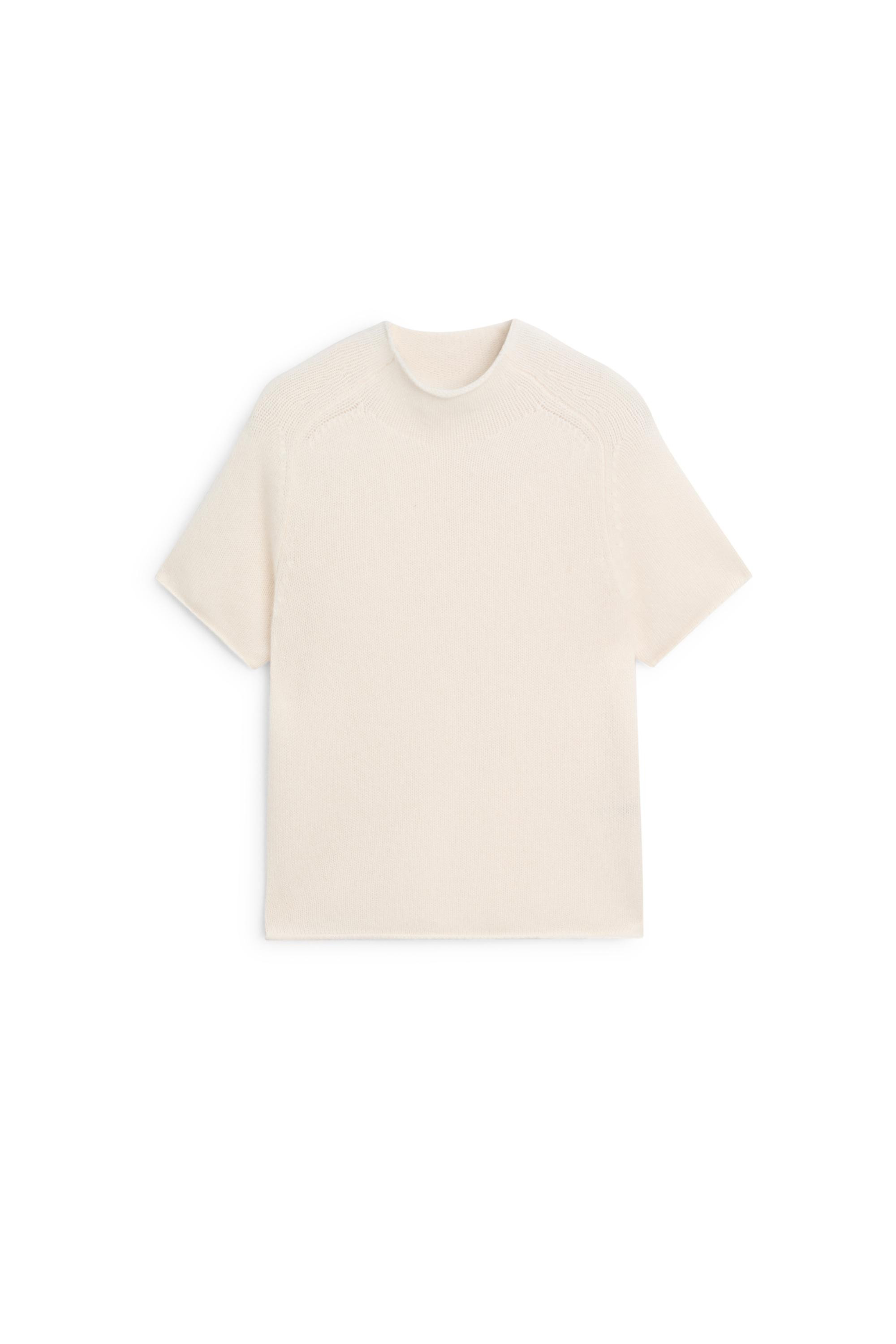 100% Cashmere Ribbed Mock Neck Sweater | Massimo Dutti UK