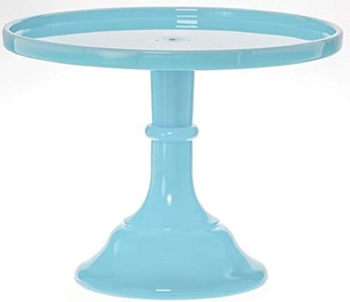Cake Plate Pastry Tray Cupcake Stand - Plain & Simple Pattern - Mosser Glass - USA (9", Robin Egg... | Amazon (US)