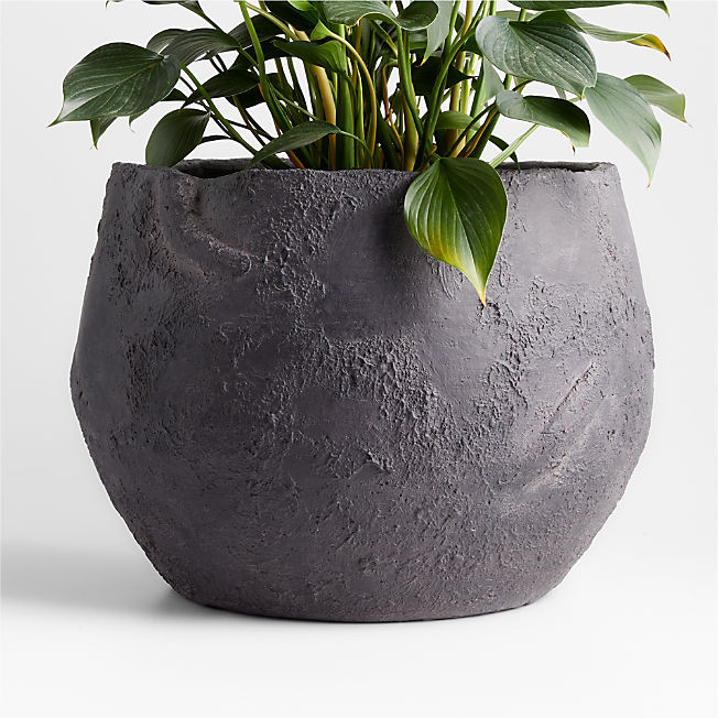 Rue Handmade Round Ceramic Planter by Jake Arnold | Crate & Barrel