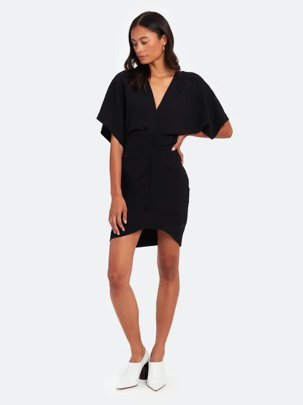 IRO Coudert Kimono Sleeve Mini Dress - Black - FR40 | Verishop