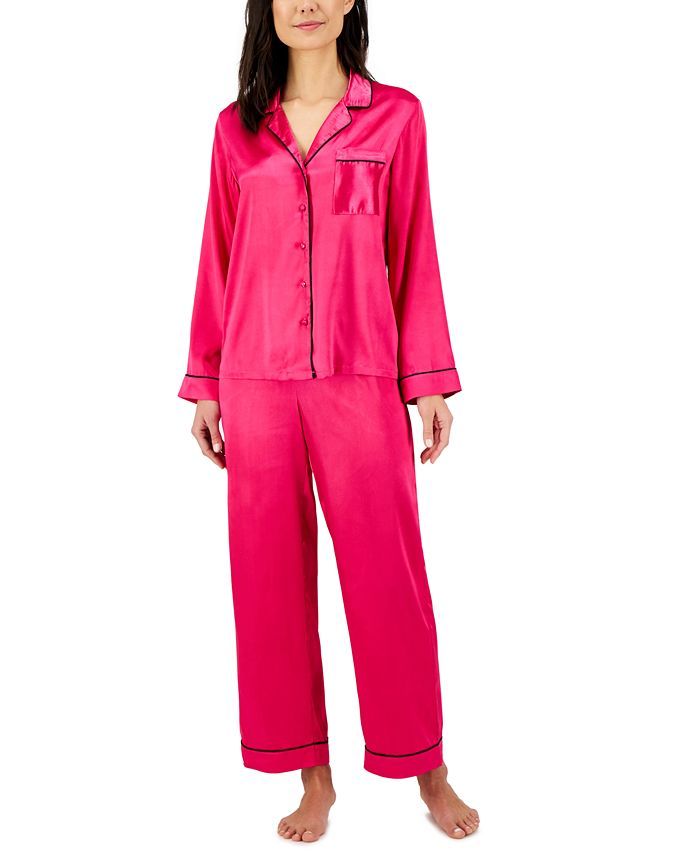 INC International Concepts Mommy & Me Matching Satin Notch Collar Pajama Set, Created for Macy's ... | Macys (US)