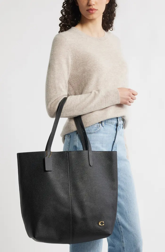 COACH North Pebbled Leather Tote | Nordstrom | Nordstrom