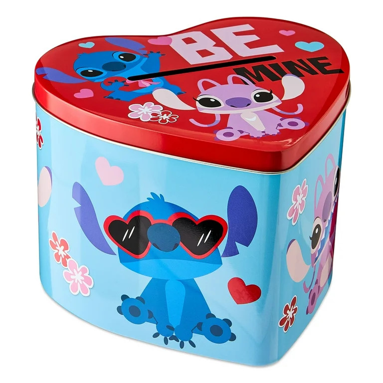 Stitch Heart Shaped Tin, 1 Count, Way to Celebrate, Party Favors | Walmart (US)
