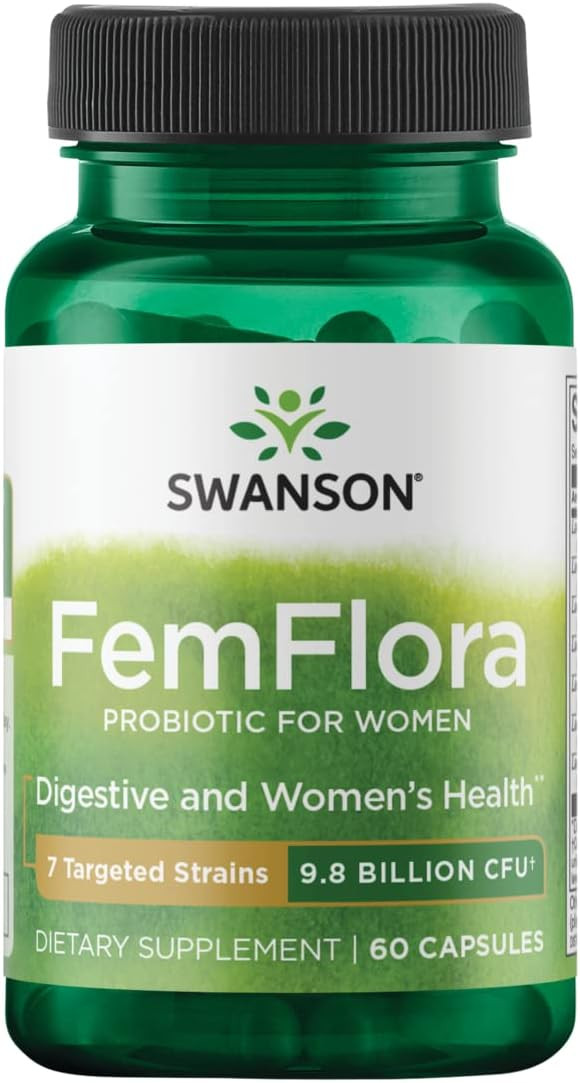 Swanson FemFlora - Feminine Probiotic Supplement - Probiotics for Women - Supporting Flora of The... | Amazon (US)