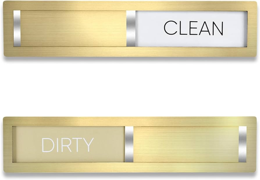 Dishwasher Magnet Clean Dirty Sign,Premium Stainless Steel Grade 304,Matte Finish Clean/Dirty Ind... | Amazon (US)