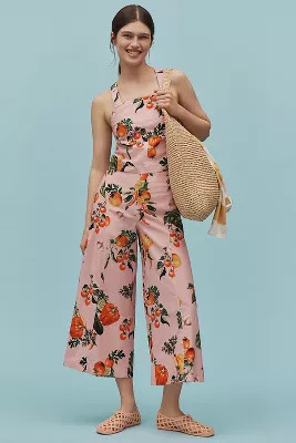 Maeve High-Rise Printed Crop Wide-Leg Pants | Anthropologie (US)