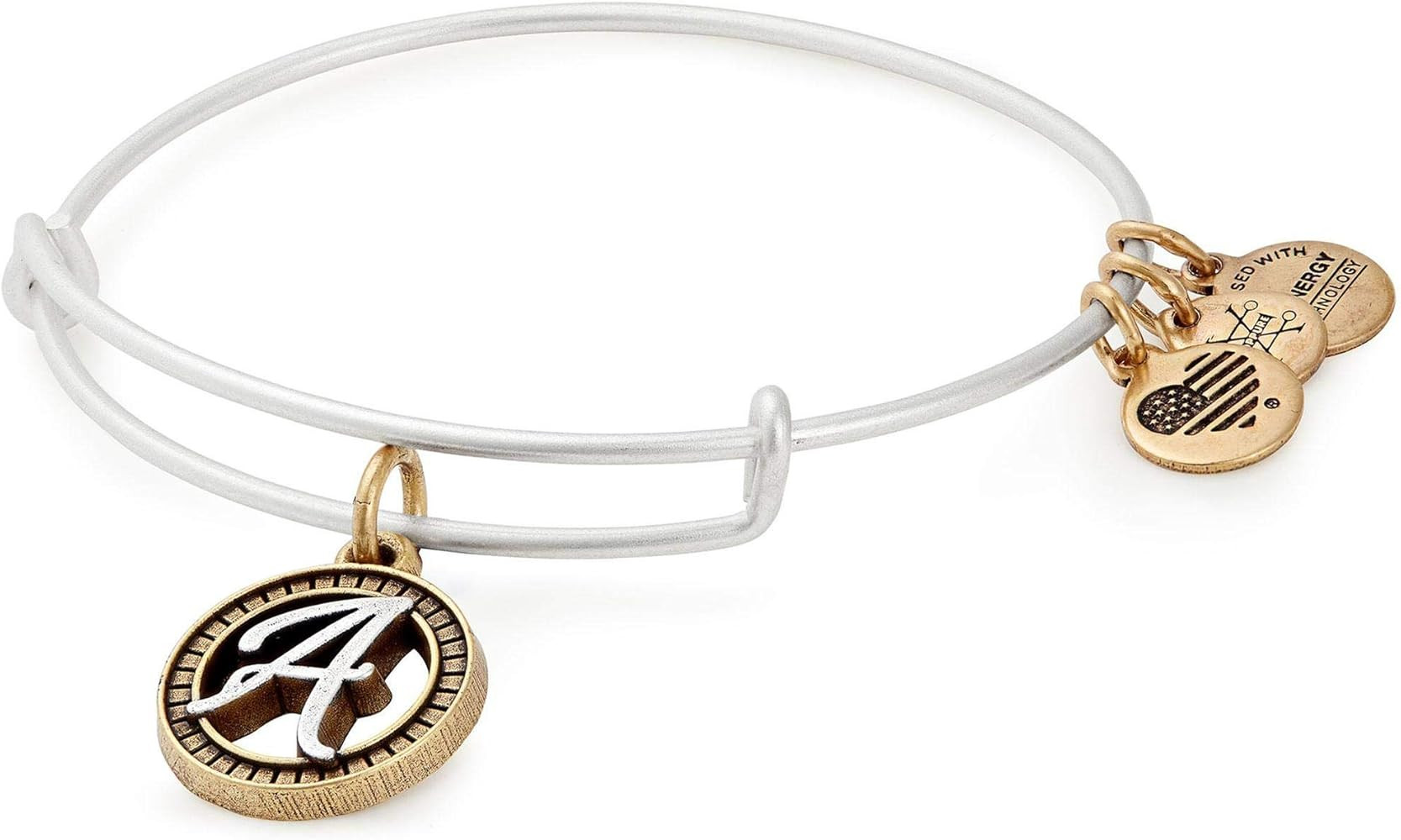 Alex and Ani Womens Initial A Charm Bangle | Amazon (US)