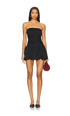 MORE TO COME Emah Mini Dress in Black from Revolve.com | Revolve Clothing (Global)