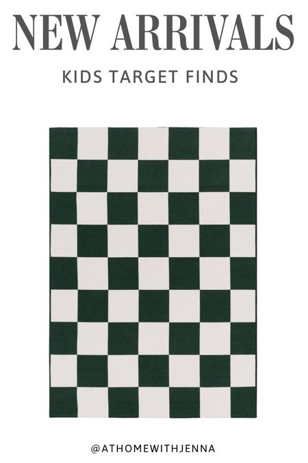 NEW green Pillowfort checkerboard area rug

#LTKxTarget #LTKsalealert #LTKhome