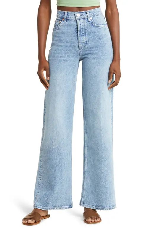 Rails The Getty High Waist Flare Jeans in Snowbird at Nordstrom, Size 29 | Nordstrom