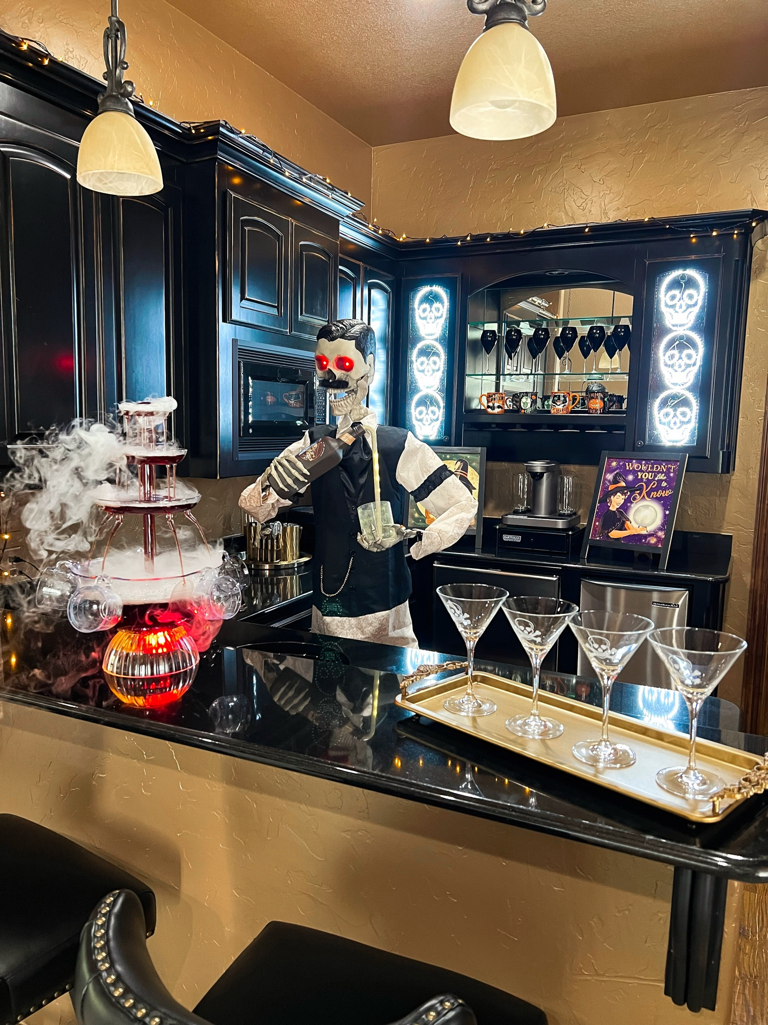 
Decorating our game room bar for Halloween with pieces from @homedepot! 💀🍸#TheHomeDepotPartner In love with these spooky finds! From barware to decor, The Home Depot has everything you need to get your home ready for spooky season! 

#TheHomeDepot
#liketkit
@shop.ltk
