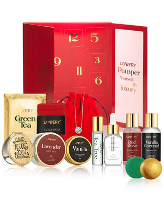 Lovery 12-Pc. Advent Calendar Bath & Body Gift Set - Macy's | Macy's