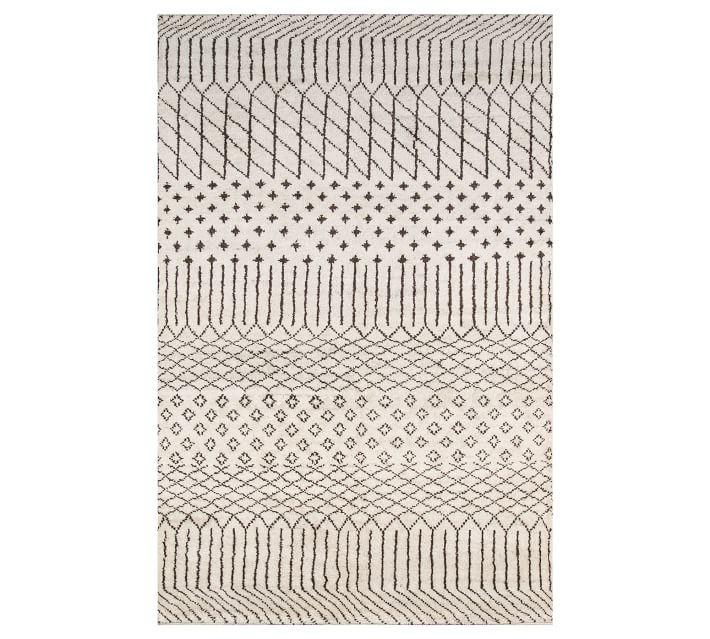 Alarik Hand-Knotted Rug Wool - Ivory | Pottery Barn (US)