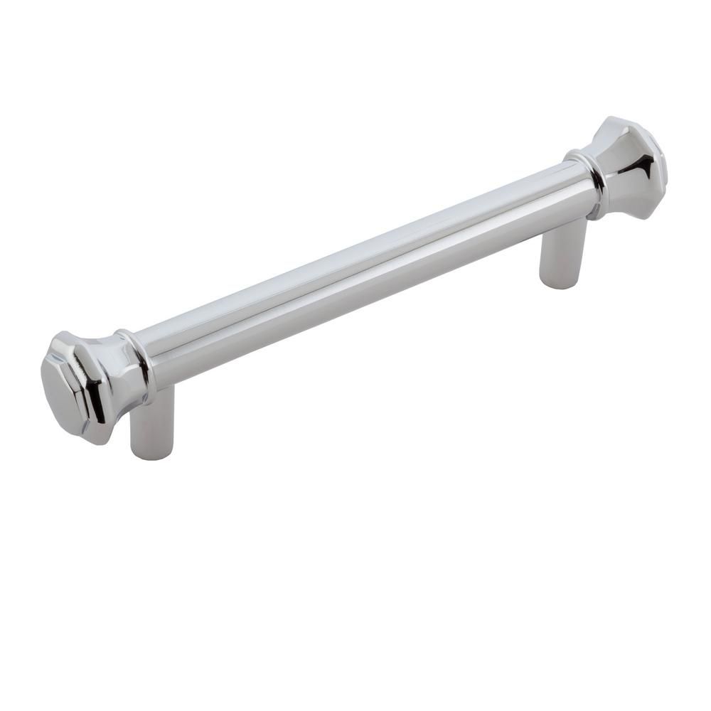 Sumner Street Home Hardware Octagon 3-1/2 in. Chrome Drawer Pull | The Home Depot