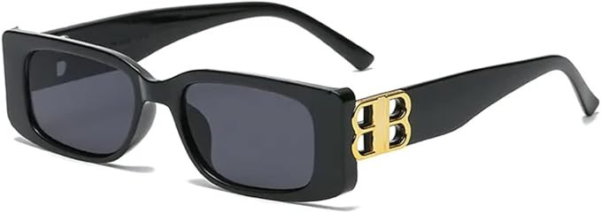 DUPER Rectangle Sunglasses Womens Trendy Taylor Swift Sunglasses – Mob Wife Aesthetic Black Sun... | Amazon (US)