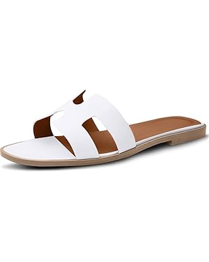 BUMIZZU Sandalias para mujer, sandalias planas para mujer, sandalias de verano | Amazon (US)